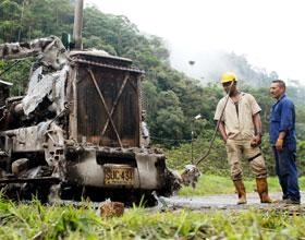 Camion bomba de las FARC