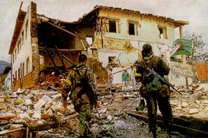 Mitú destruida por las FARC